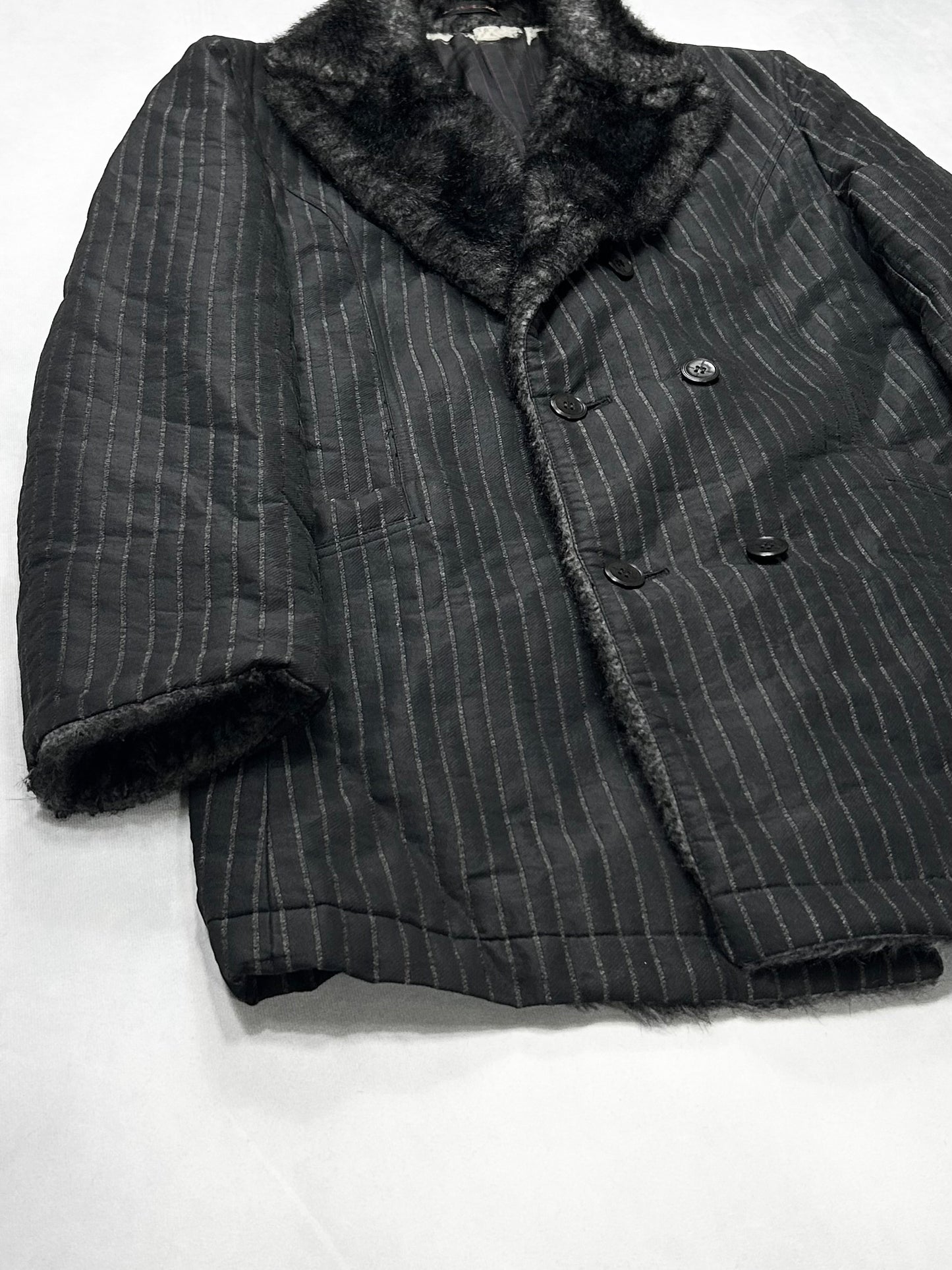 GAULTIER HOMME object Fur Collar Tailored Jacket Size L