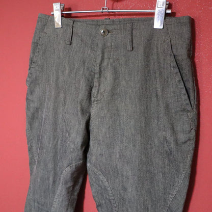 Y's Gray Cotton Blend Cropped Jodhpur Pants Size 2