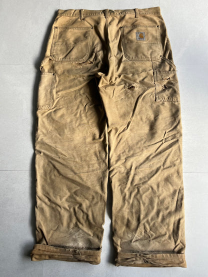 Carhartt Beige Damaged Work Pants