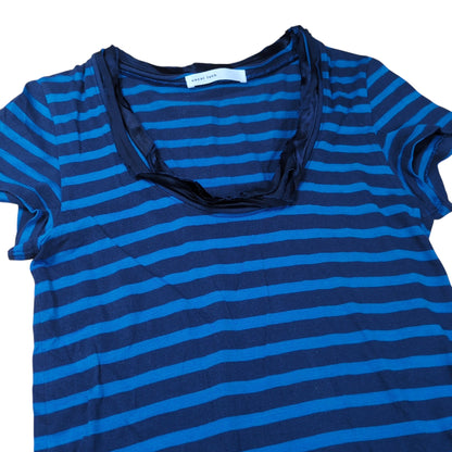 sacai luck Cupro Switching Layered S/S Top Blue Size 2