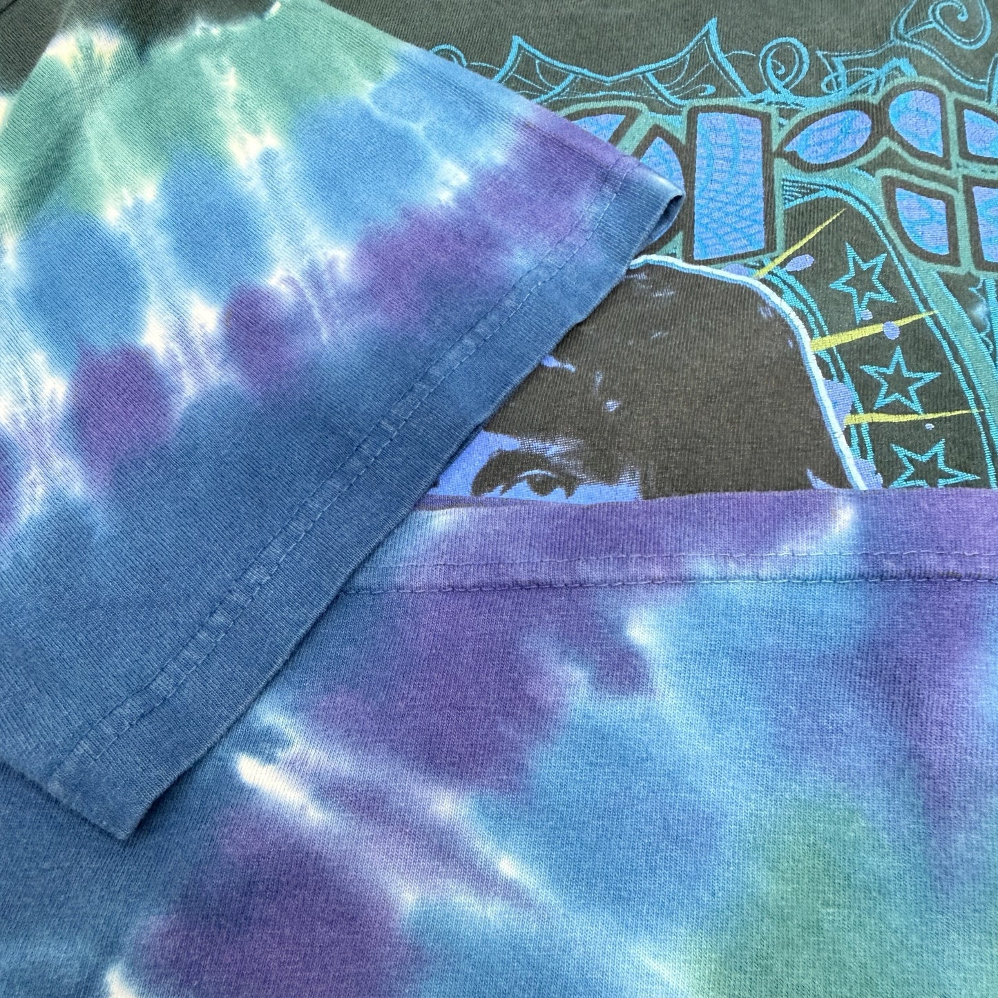 THE DOORS 00s Jim Morrison Tie-Dye T-Shirt Size L