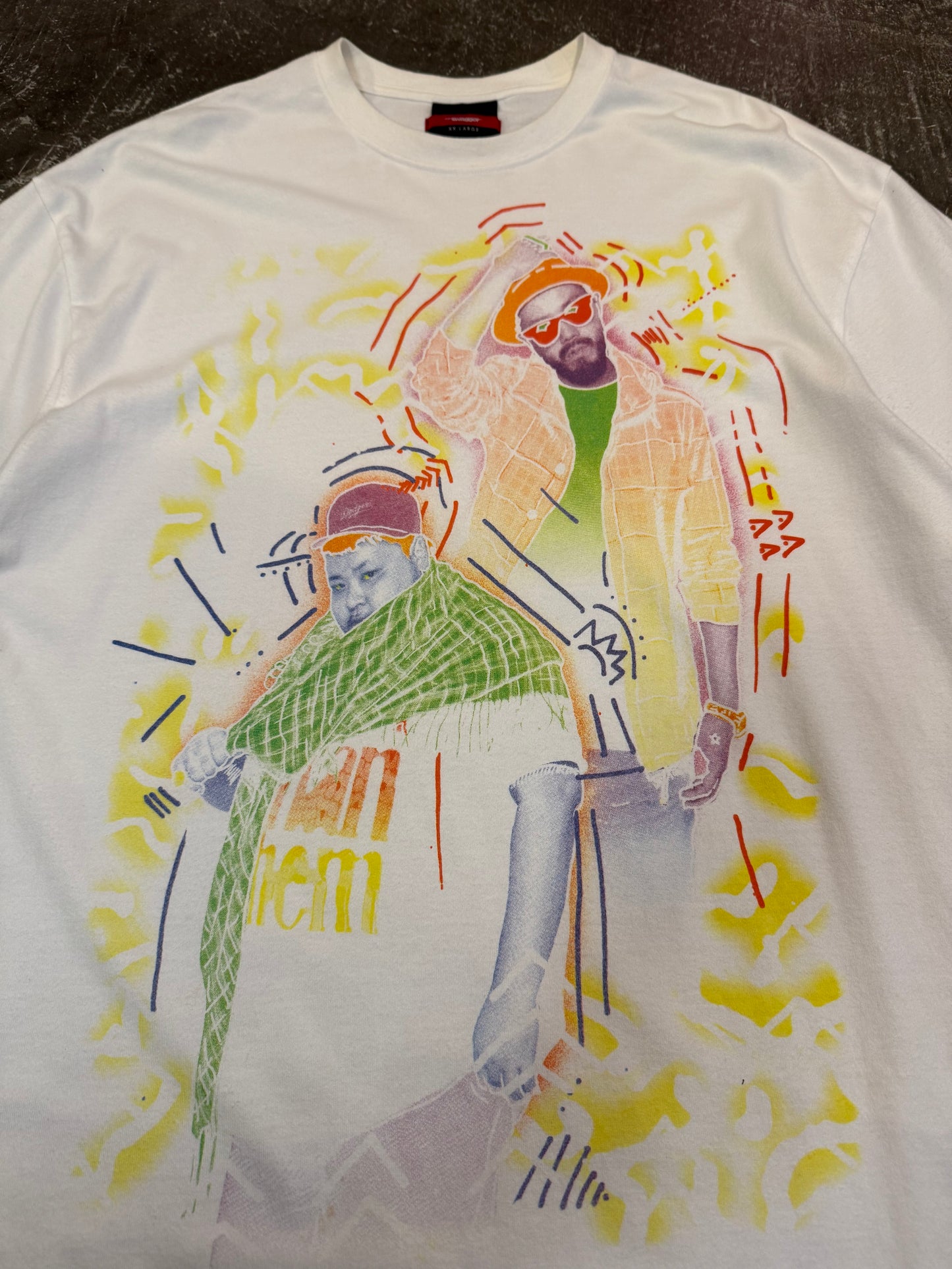 Swagger White Cotton T-Shirt Size XXL