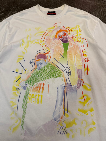 Swagger White Cotton T-Shirt Size XXL