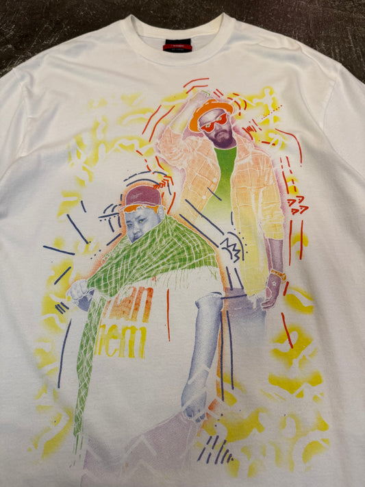 Swagger White Cotton T-Shirt Size XXL