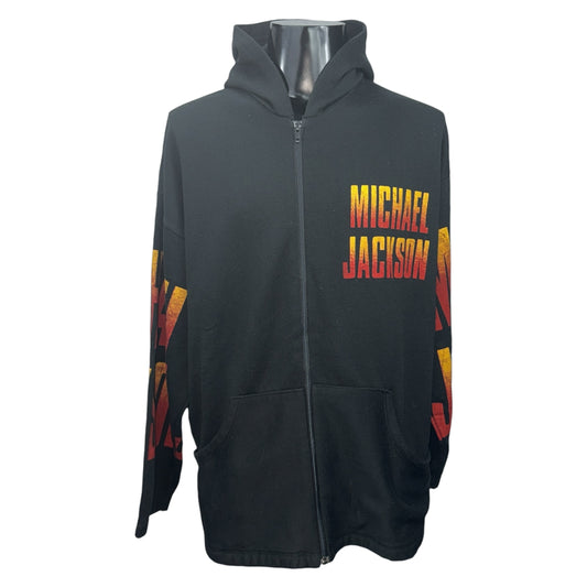 MICHAEL JACKSON 90s Dangerous Era Zip Hoodie Size L