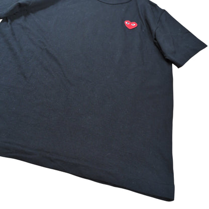 PLAY COMME des GARCONS 25SS Heart Motif T-Shirt Black Size L
