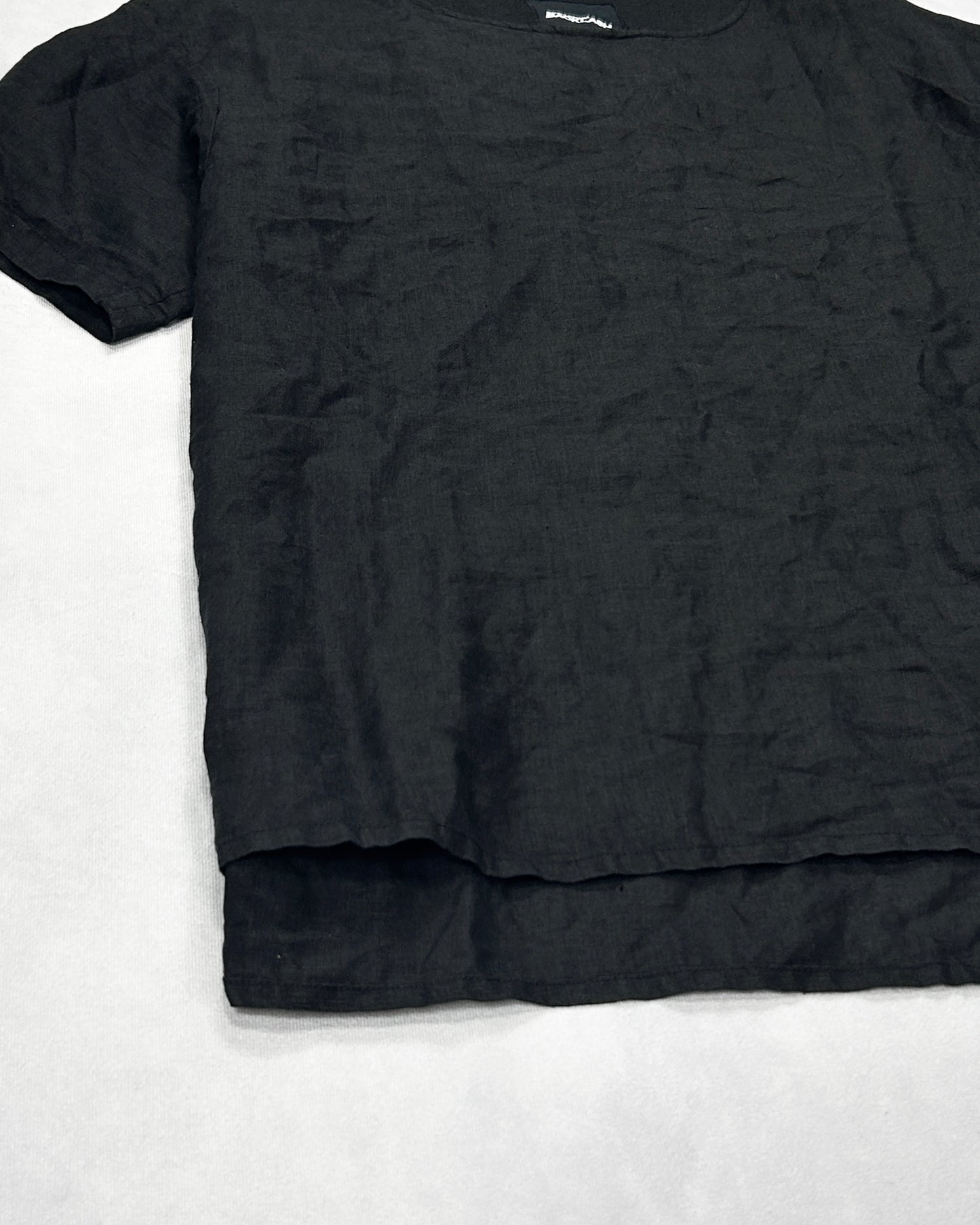 Isamu Katayama Backlash Cowhide Seam Linen Tee Size L