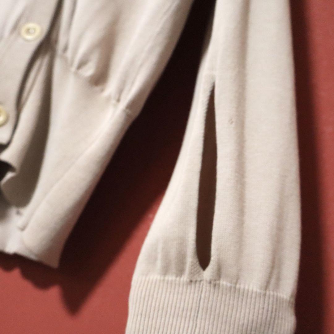 Maison Margiela Pink Rib & Hole Design Cardigan Size S