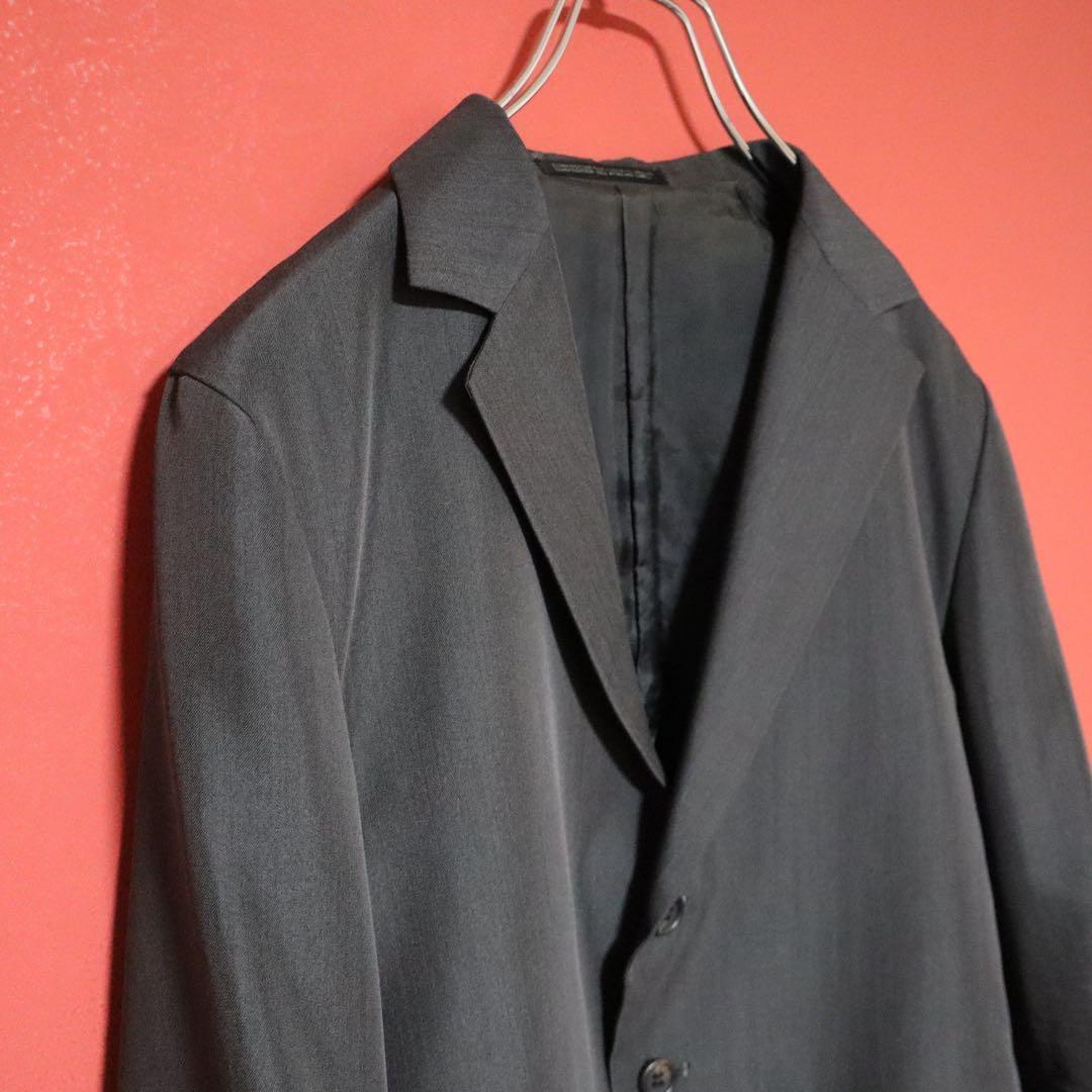 Y's Grey Deconstructed Slit Pocket Tailored Jacket Size 3