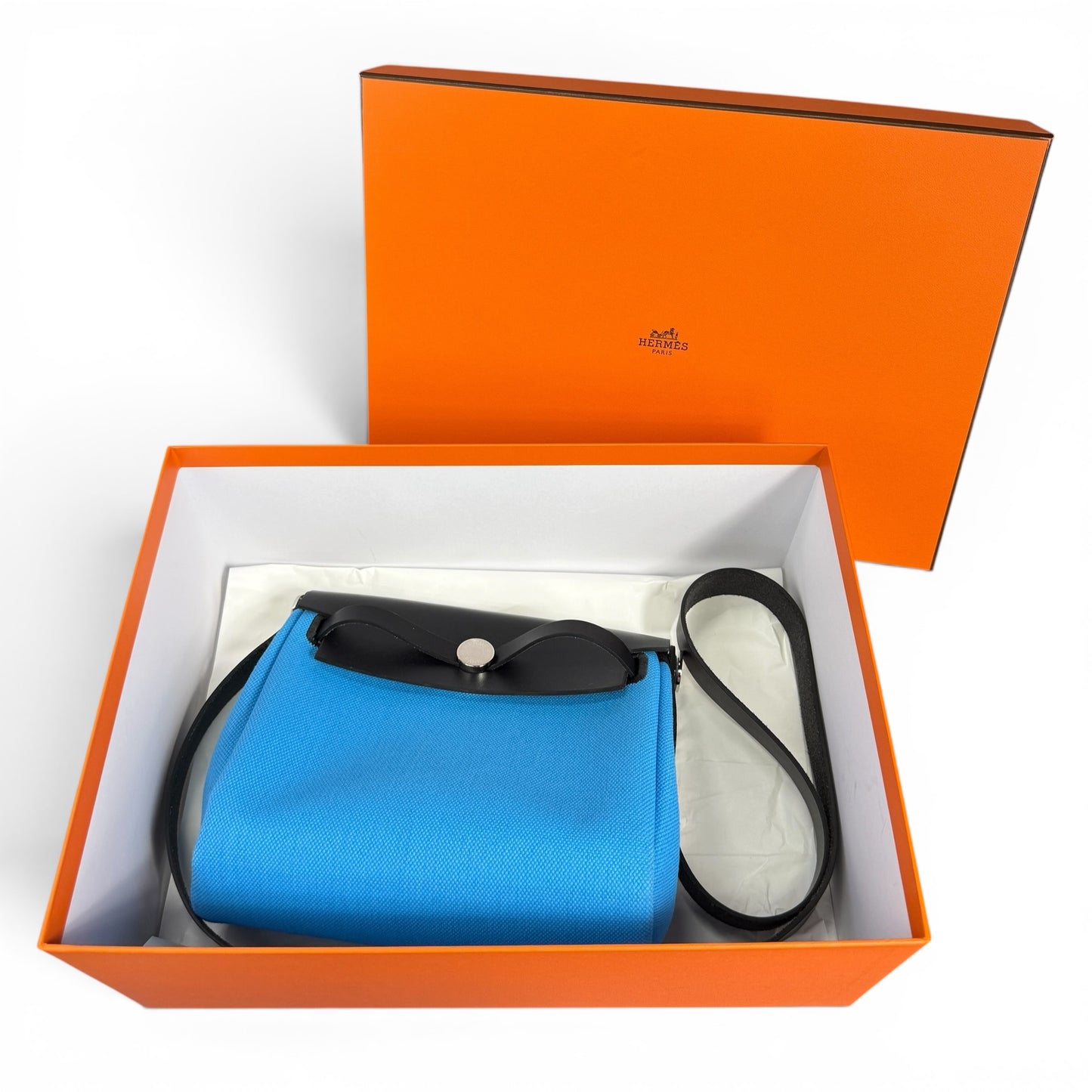 HERMES Herbag Zip 20 Mini Canvas Leather Size ONE SIZE