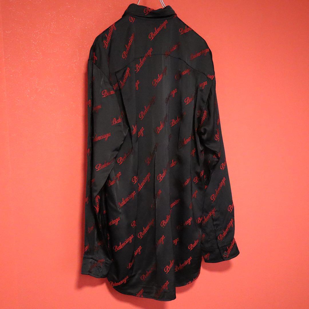 Balenciaga 21SS Oversize Viscose Logo Embroidered Size 32