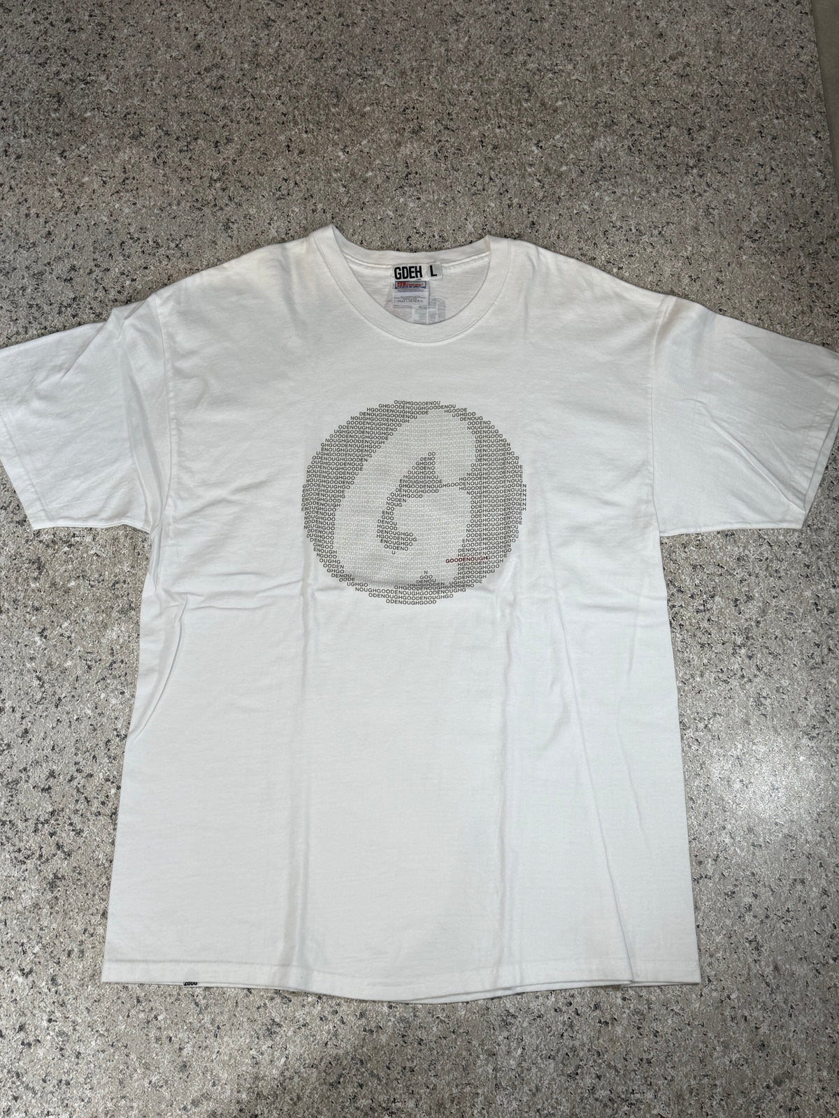 GOODENOUGH Micro G Logo T-Shirt White Size L