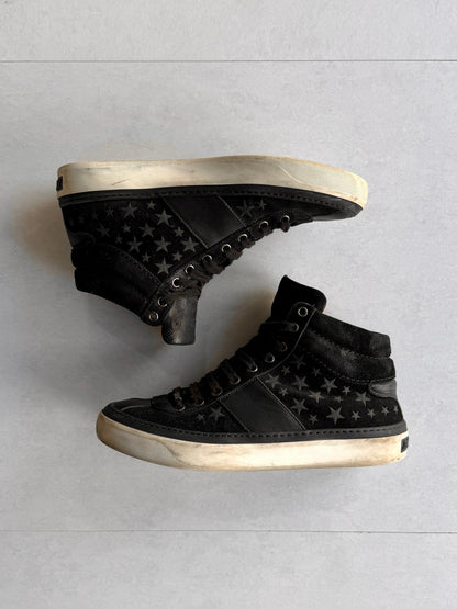 JIMMY CHOO Star Suede High Top Sneakers Size EU 40