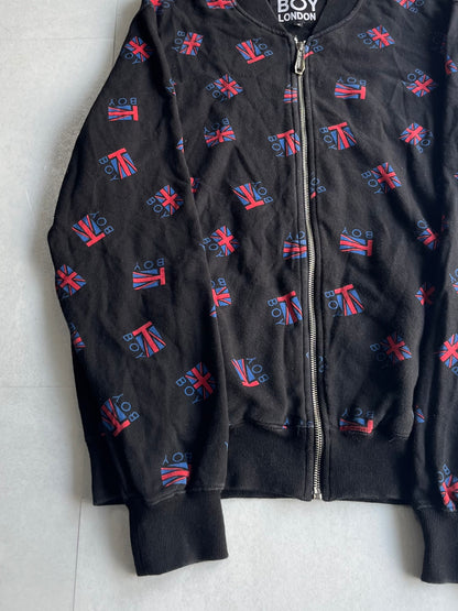 Boy London Union Jack Zip Jacket Cotton Size M