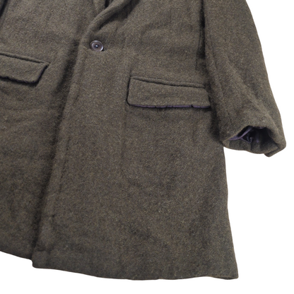 Ground Y Fulling Wool Serge 1B Long Jacket Khaki Size 1
