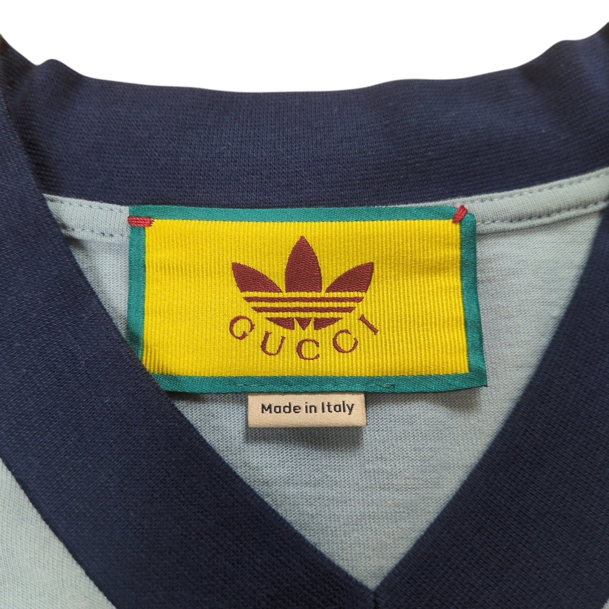 Gucci x adidas Trefoil Logo T-Shirt Blue Size S