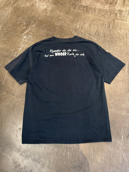 Vintage Black Cotton Tee Size L