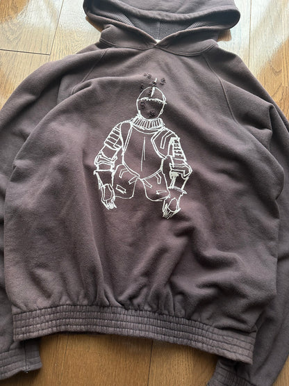 Number (N)ine Number (N)ine Giovani Graphic Brown Hoodie Size L