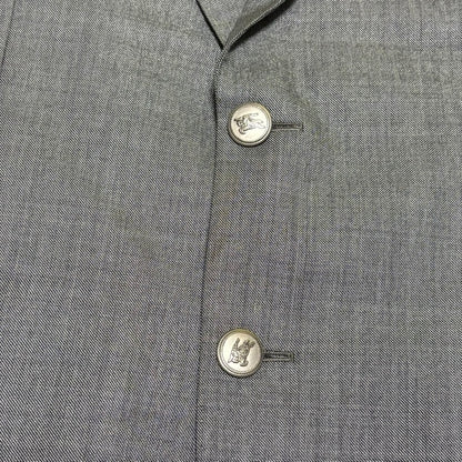 BURBERRY LONDON 00s Gray Wool/Silk Tailored Jacket