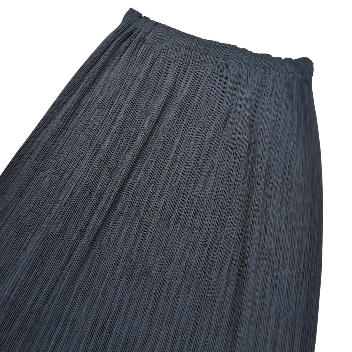 FETE ISSEY MIYAKE Pleats Long Skirt Black Polyester Size 01