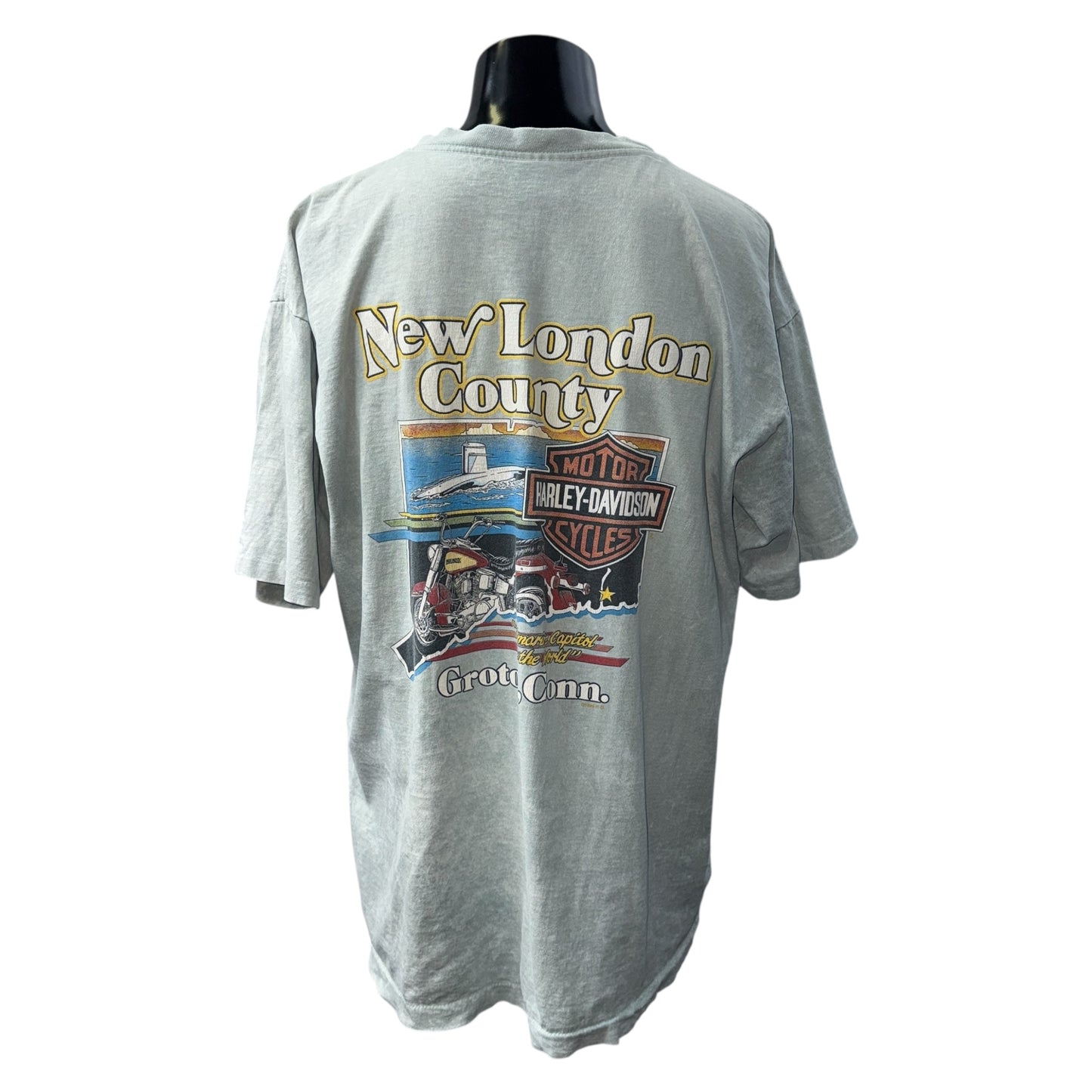 Harley Davidson NEW LONDON COUNTY Vintage T-Shirt Size XL