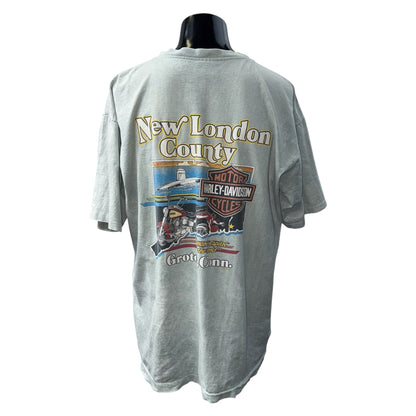 Harley Davidson NEW LONDON COUNTY Vintage T-Shirt Size XL
