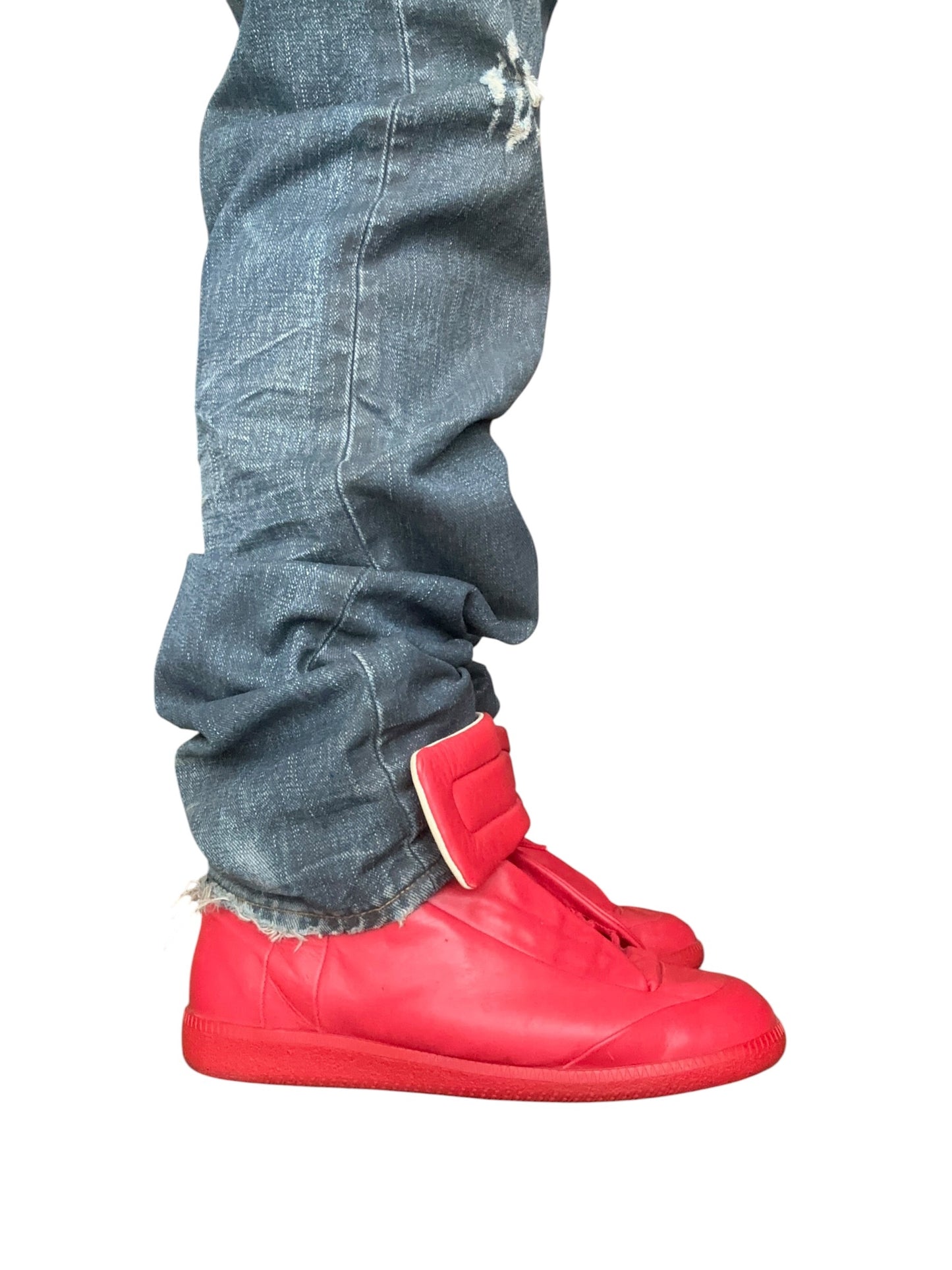 Maison Margiela Red Future Hi-Top Sneakers
