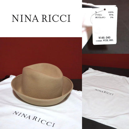 Nina Ricci Beige Wool Hat Size FREE