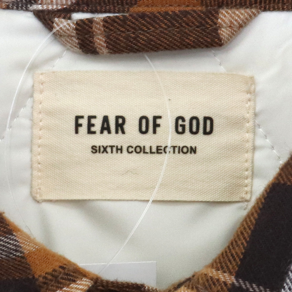 Fear of God SIXTH COLLECTION Padded Jacket Brown Shirt Size XS