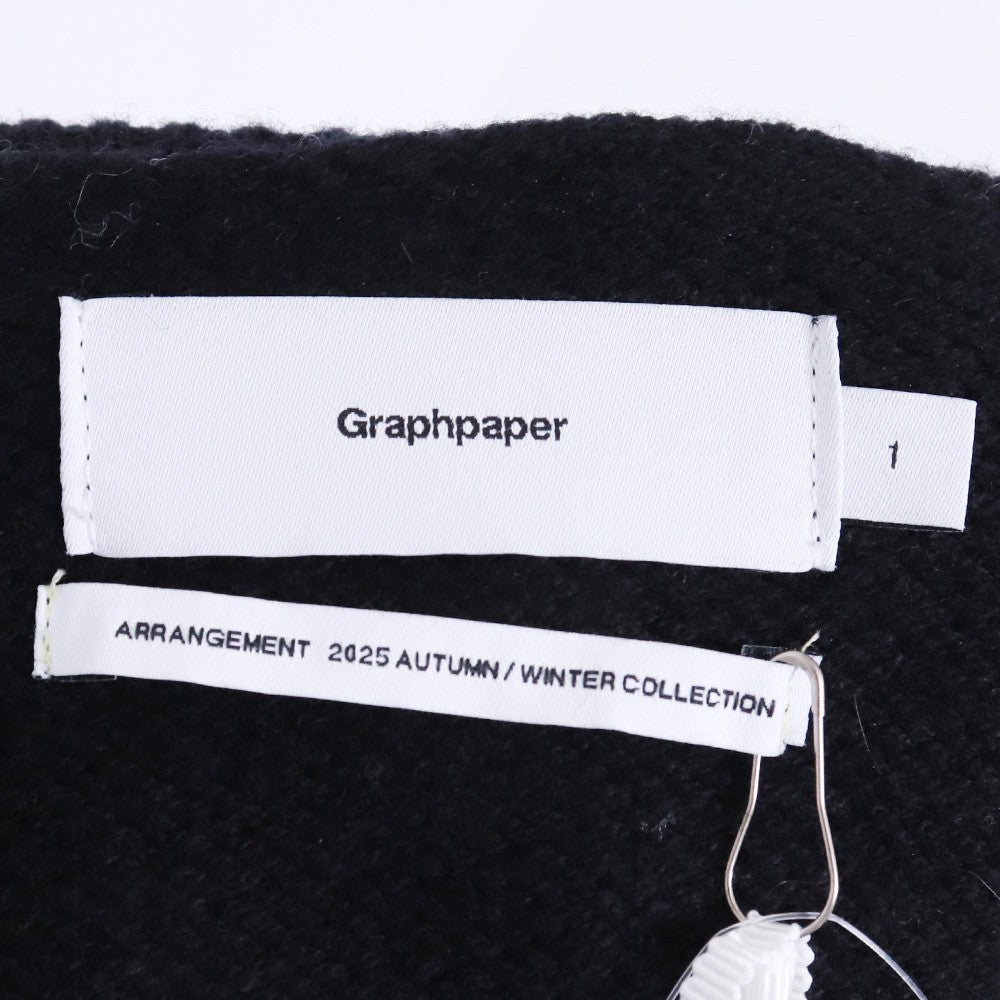 GRAPHPAPER 25AW Gradient Dyed Wool High Knit Black Size 1