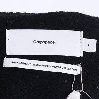 GRAPHPAPER 25AW Gradient Dyed Wool High Knit Black Size 1