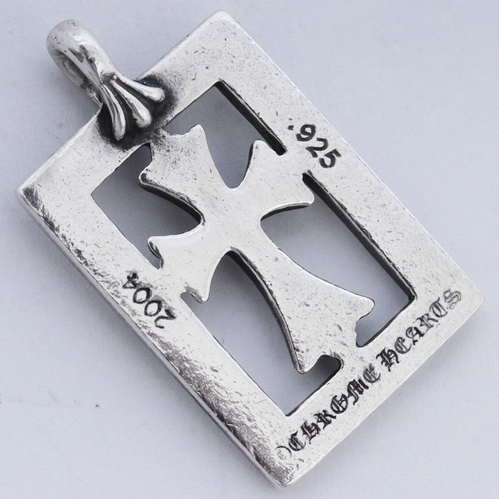 CHROME HEARTS Framed Open Babyfat Pendant Silver Size F