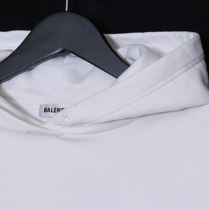 BALENCIAGA 20AW Copyright Logo Hoodie White Size S