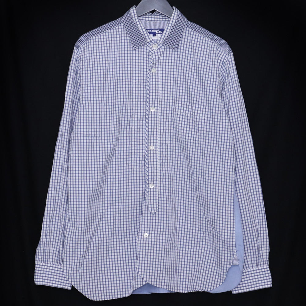 JUNYA WATANABE MAN Cotton Gingham Button-Up Shirt Size L