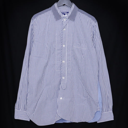 JUNYA WATANABE MAN Cotton Gingham Button-Up Shirt Size L
