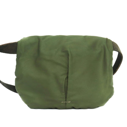 GUIDI Nylon & Leather Shoulder Bag Khaki Size F