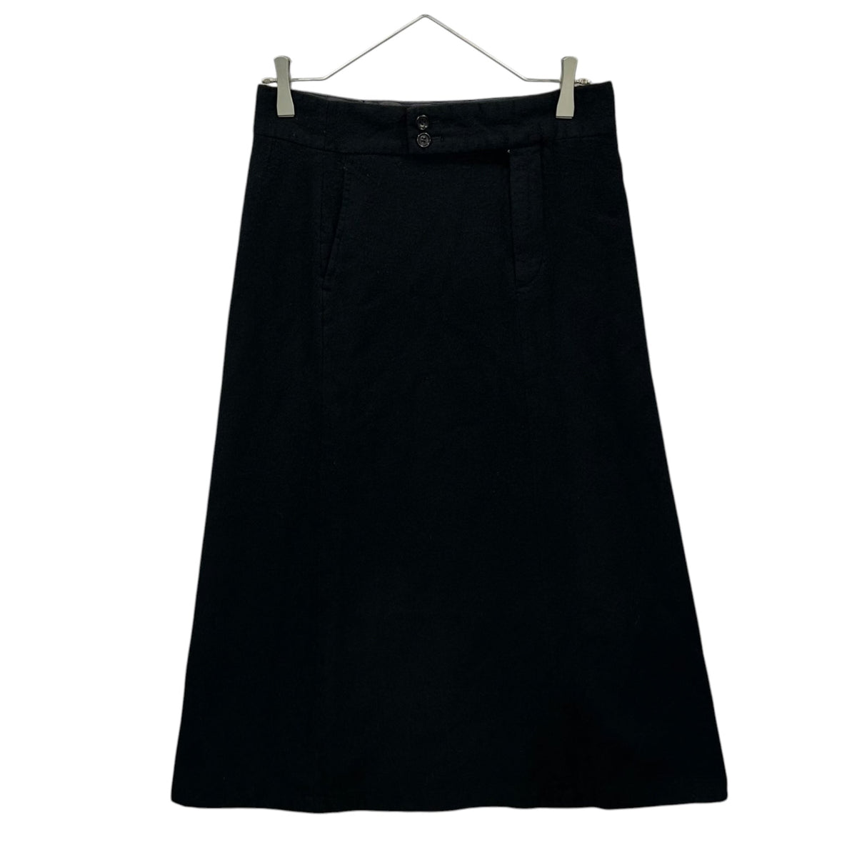 COMME des GARCONS 2000AW Wool Felted Long Skirt Black Size S