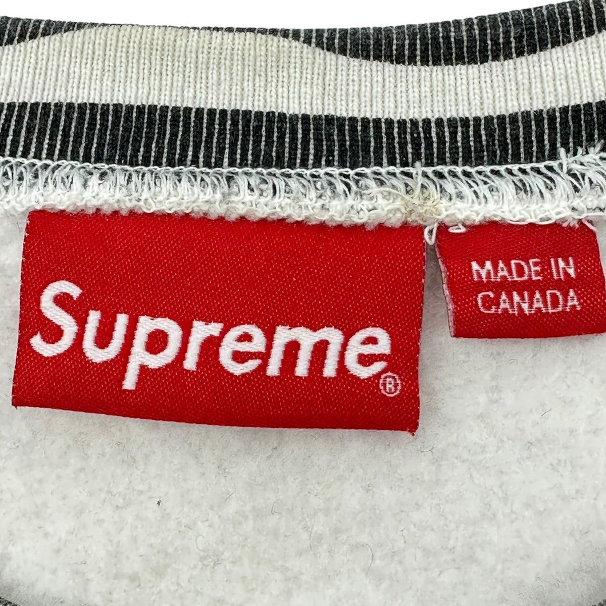 AW Box Logo Crewneck x SUPREME 22AW Zebra Box Logo Crewneck Sweatshirt Size M