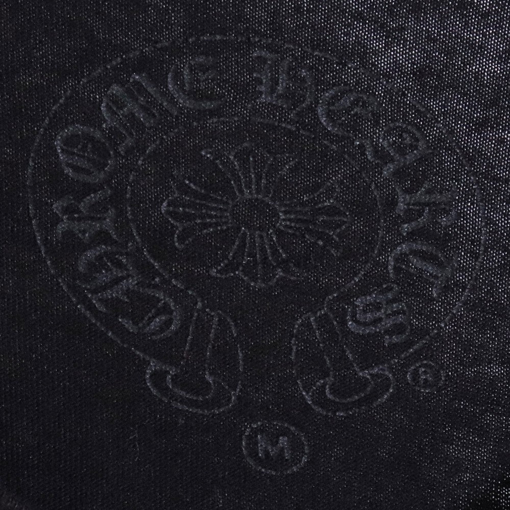 CHROME HEARTS Scroll Label USA V-Neck T-Shirt Black Size M