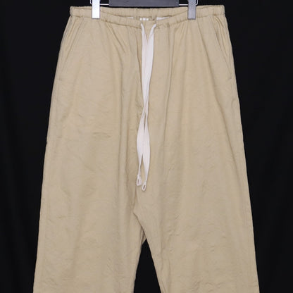 SUS-SOUS Wide Tapered 60/2 Gabardine Pants Beige Size 7