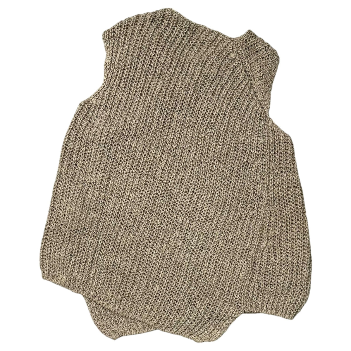 COMME des GARCONS 26SS Twisted Linen Knit Vest Beige Size XS