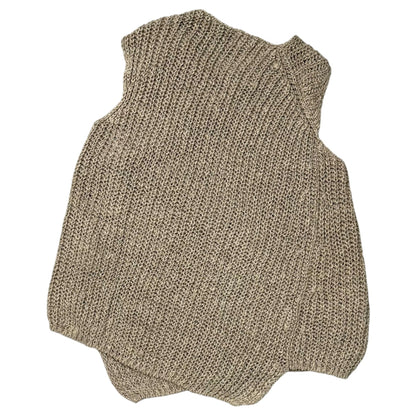 COMME des GARCONS 26SS Twisted Linen Knit Vest Beige Size XS