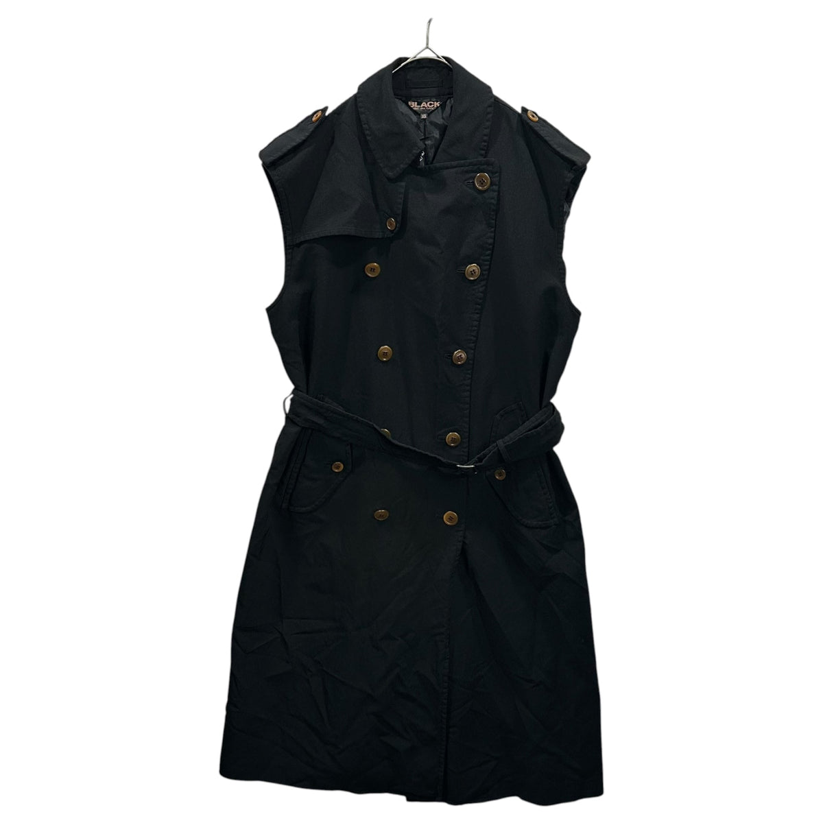 BLACK COMME des GARCONS 21AW Polyester Coat Black Size XS