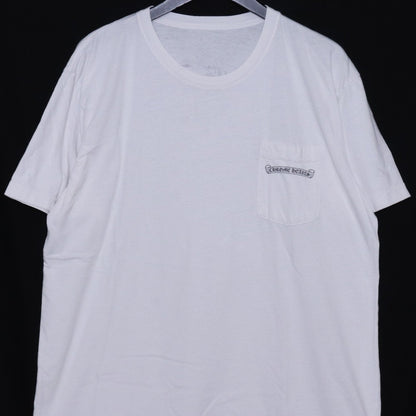 CHROME HEARTS Back Arch Logo USA Print T-Shirt White Size XL