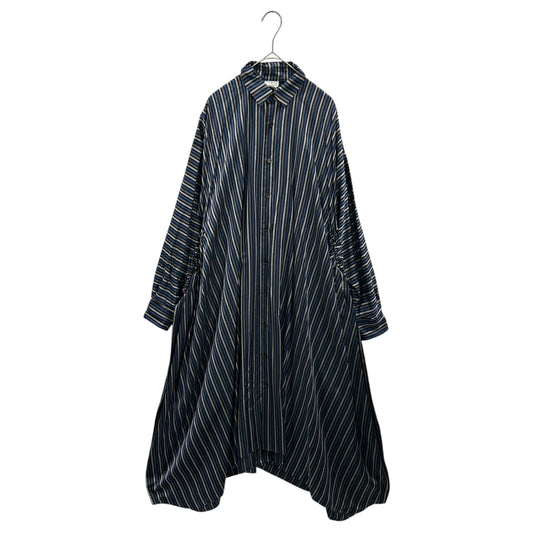 noir kei ninomiya 24SS Striped Shirt Cupro Multi Dress Size XS