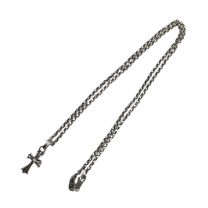 CHROME HEARTS CH Cross Baby Fat 18" Roll Necklace Silver