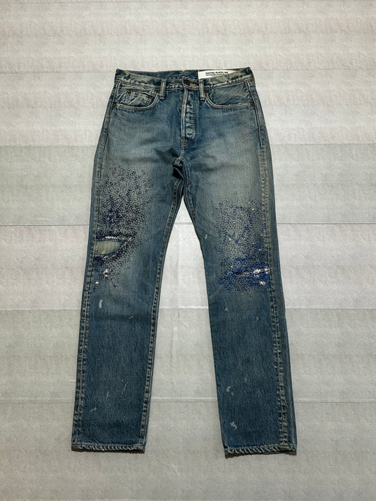 Kapital - Kapital 5P Monkey CISCO Sashiko Denim Pants Size W30