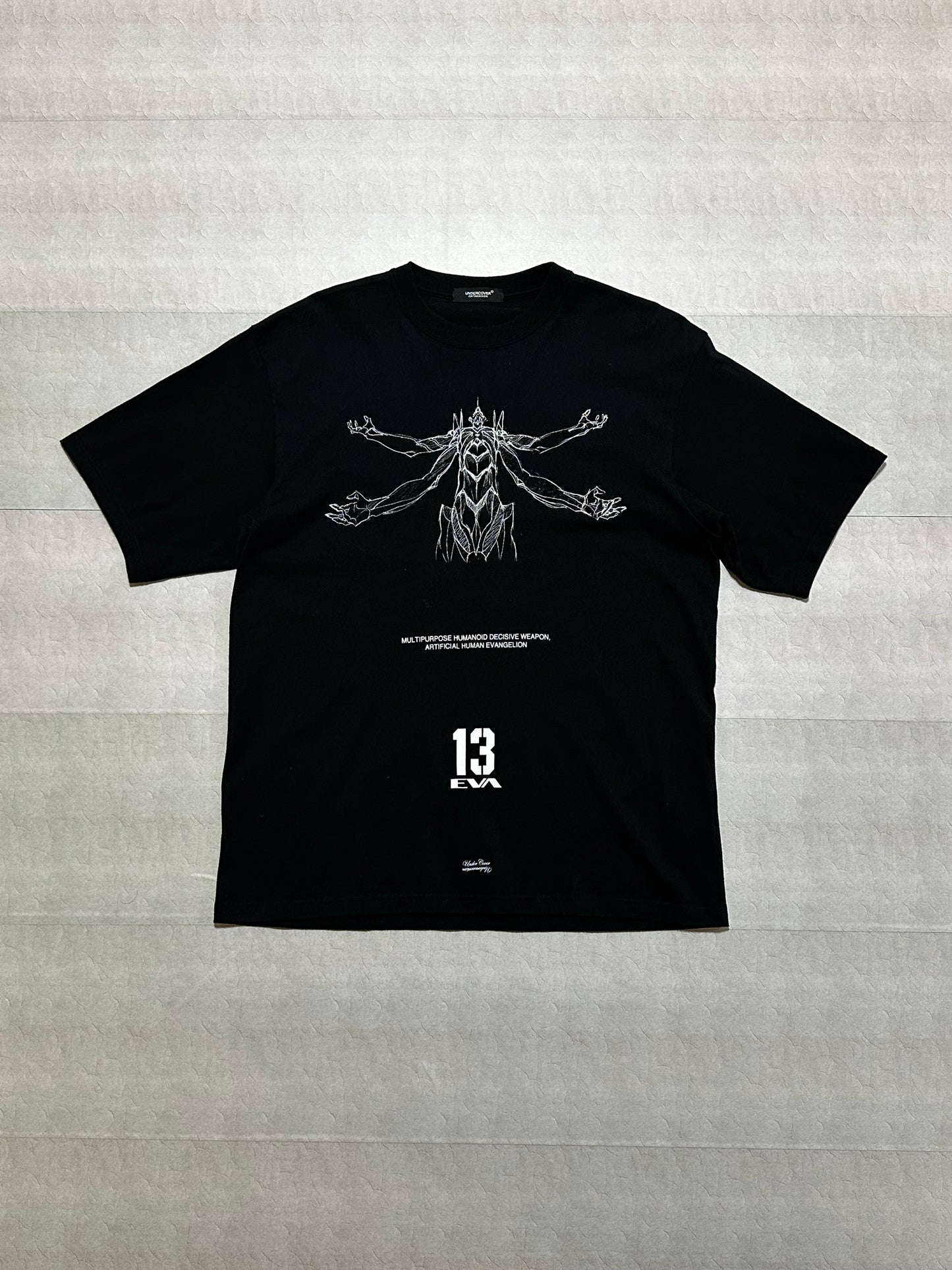 Undercover - Undercover x Evangelion 13 Tee Black Size 4