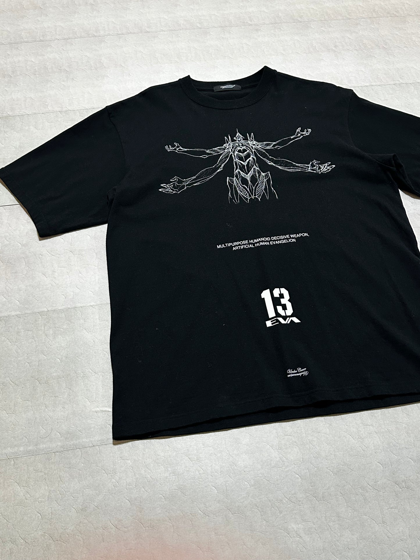 Undercover - Undercover x Evangelion 13 Tee Black Size 4