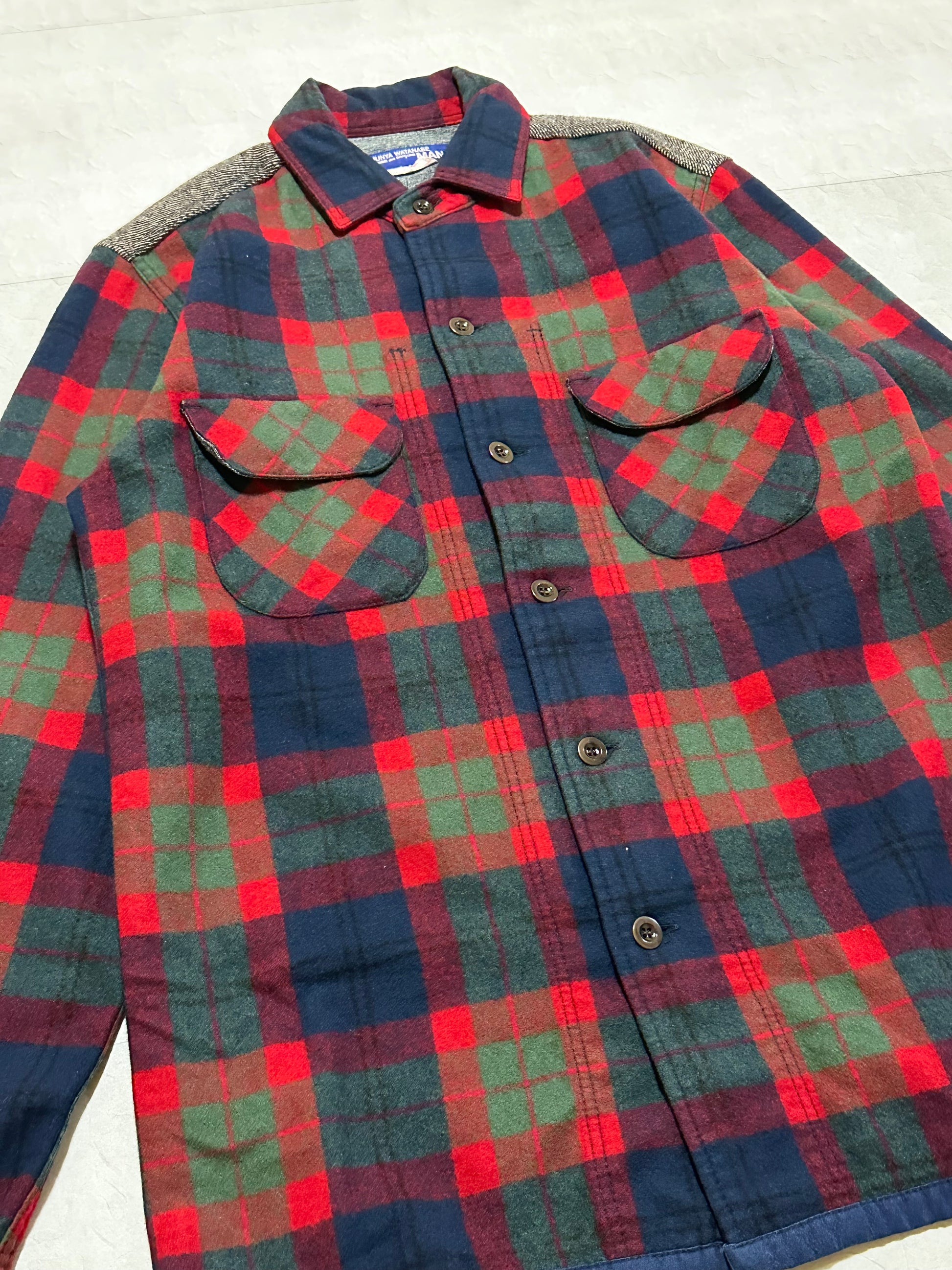 Comme des Garcons - Comme des Garcons x Junya Watanabe Flannel Shirts Size S
